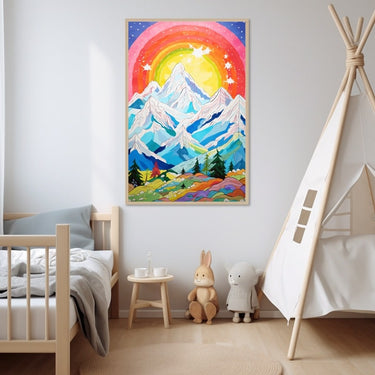 Mountain Color Painting